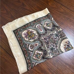 Free People Ivory Silk Scarf